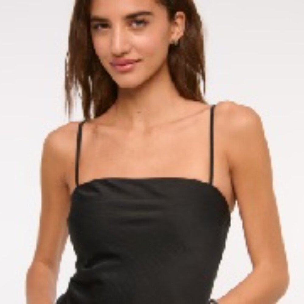 Abercrombie & Fitch Sleek Black Maxi (no scarf), removable strap - small - NWT